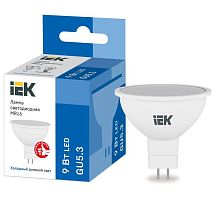 Лампа светодиодная MR16 софит 9Вт 230В 6500К GU5.3 | код LLE-MR16-9-230-65-GU5 | IEK